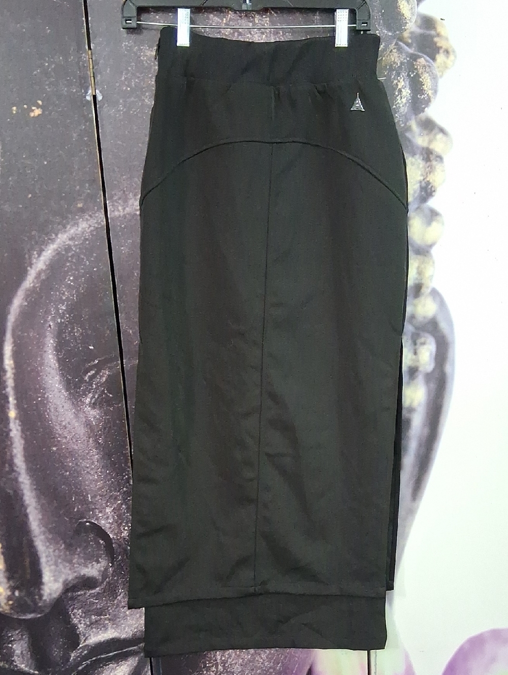 MANIÈRE DE VOIR Black Knit Skirt- Size 4. Maxi Skirt.